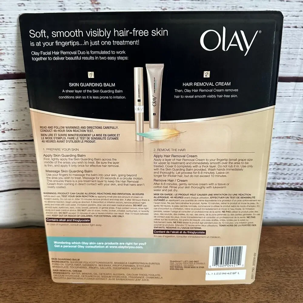 NEW Olay Smooth Finish Facial Hair Remover Duo Fine to Medium Hair RARE Sealed